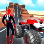 Spider Mega Ramp Car(怪物卡车比赛)
