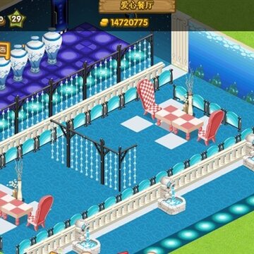 2张QQ餐厅原创经典装修 休闲山庄和蓝色经典