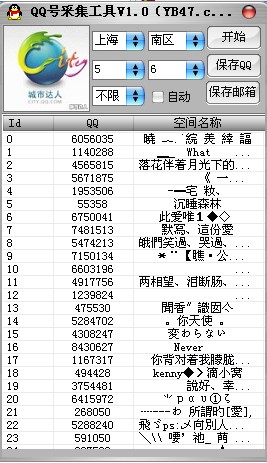 易编QQ号码采集工具(采集城市达人号码)V1.0 绿色免费版