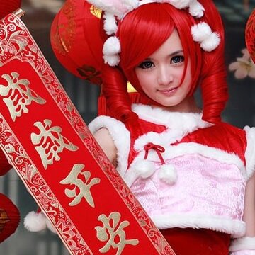 Ϊ�㴩�Ϻ�ɫ����_2011����ϲ��Ů��QQ�ռ�ͼƬ�ز�