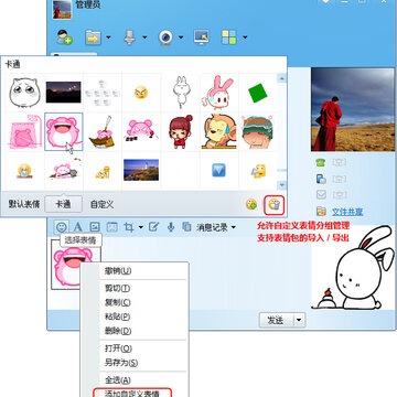 今目标管理自定义表情功能
