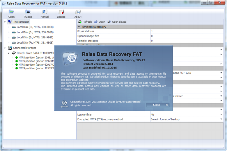 Raise Data Recovery for FAT5.18.1 ƽ