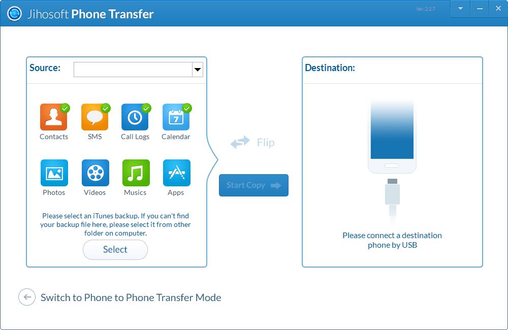 Jihosoft Phone Transfer2.2.7 ƽ