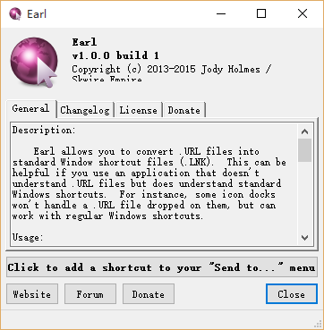 快捷方式转换工具Earl1.0 绿色版