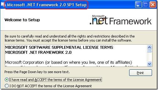 Microsoft .NET Framework X642.0 SP1 İ