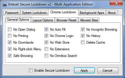 程序安全锁Secure Lockdown2.00.130 Multi Application Ed.破解版