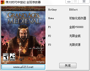 伟大时代中世纪全版本修改器+3