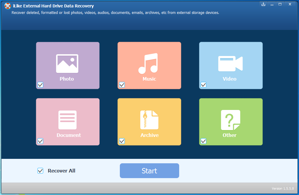 iLike External Hard Drive Data Recovery1.5.8.8 �ƽ��
