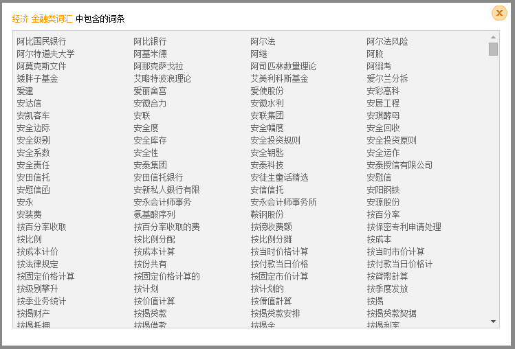 搜狗财经金融词汇大全词库下载11379个