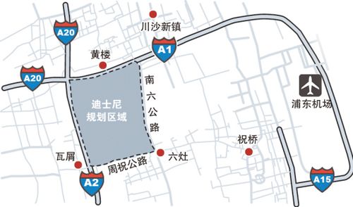 上海迪士尼公交路线图完整版