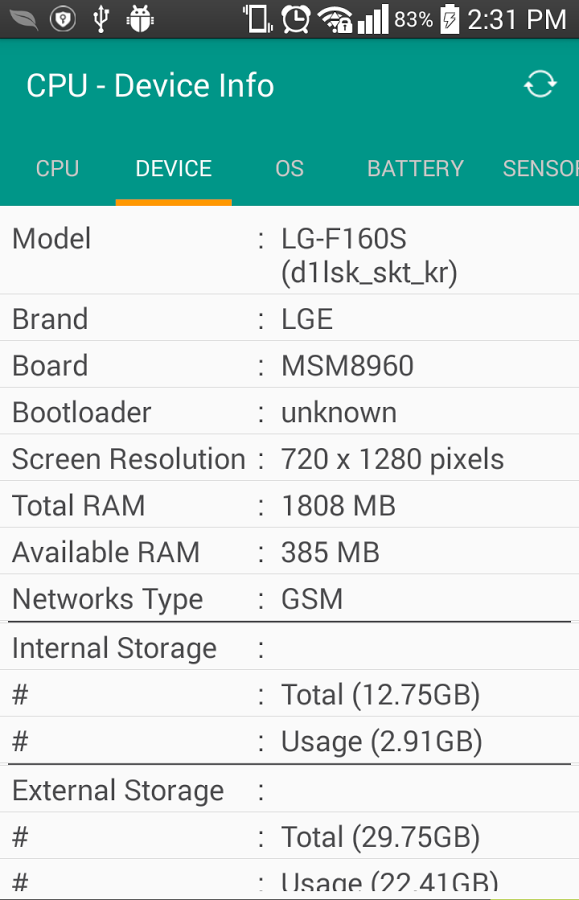 CPU�豸��ϢCPU Device Infov1.0 ��׿��