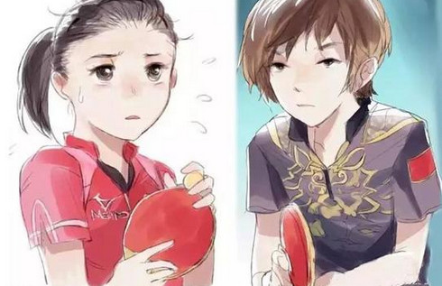 张怡宁大魔王福原爱qq表情包七枚 高清无水印版