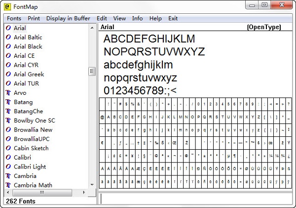 FontMap(字体设计工具)v2.41 汉化版