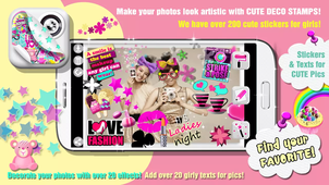 ����ϲ����ƬCute Photo Booth Girls Stickersv1.0 ��׿��