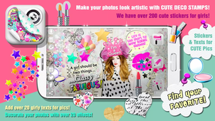 ����ϲ����ƬCute Photo Booth Girls Stickersv1.0 ��׿��