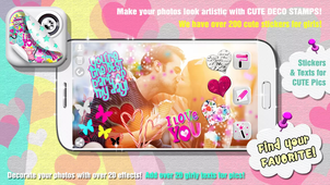 ����ϲ����ƬCute Photo Booth Girls Stickersv1.0 ��׿��