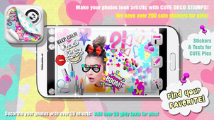 ����ϲ����ƬCute Photo Booth Girls Stickersv1.0 ��׿��