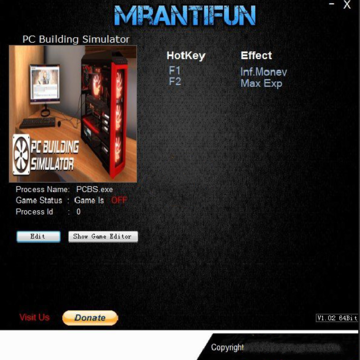 装机模拟器MrAntiFun修改器 装机模拟器MrAntiFun修改器