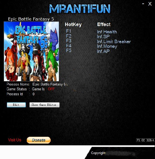 史诗幻想5MrAntiFun修改器 史诗幻想5MrAntiFun修改器