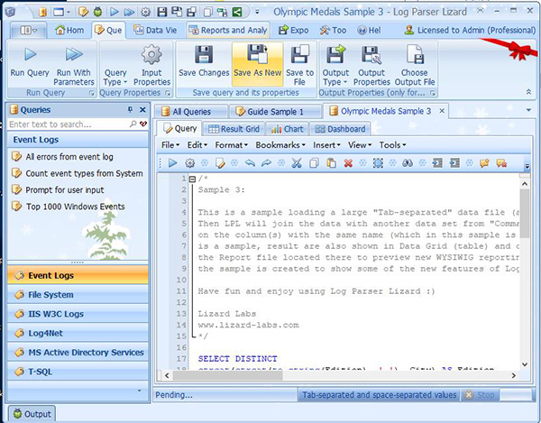 Log Parser Lizard�ƽ��