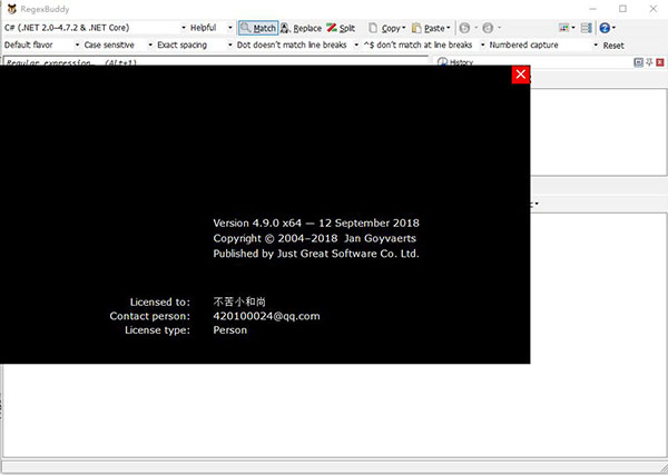 regexbuddy 4.9�ƽ��