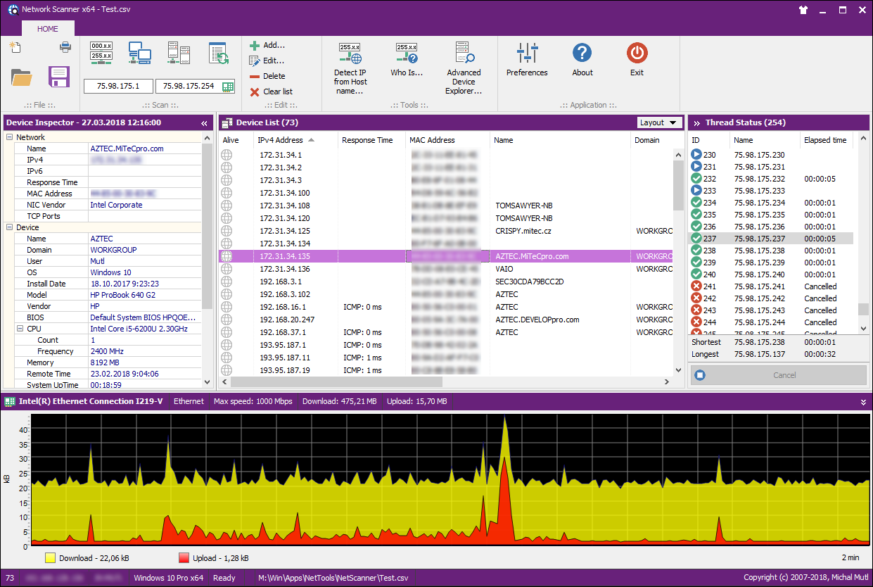 MiTec Network Scanner���İ�v5.0.6 ��ɫ��