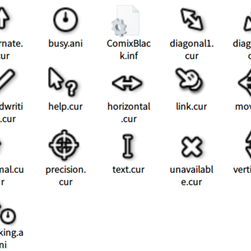 Windows极简白色鼠标指针 Windows极简白色鼠标指针