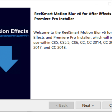 ReelSmart Motion Blur(AE/PR逼真的运动模糊插件) ReelSmart Motion Blur(AE/PR逼真的运动模糊插件)