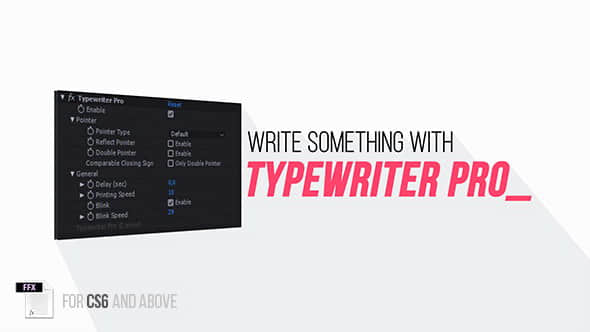 AE���Դ��ֶ�����ЧԤ��Typewriter Pro