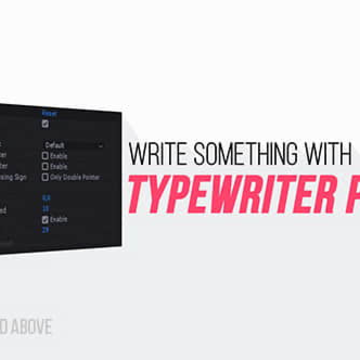 AE���Դ��ֶ�����ЧԤ��Typewriter Pro