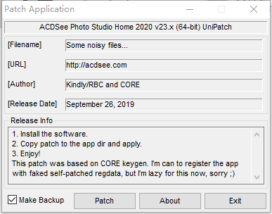 acdsee2020家庭版注册机附使用教程