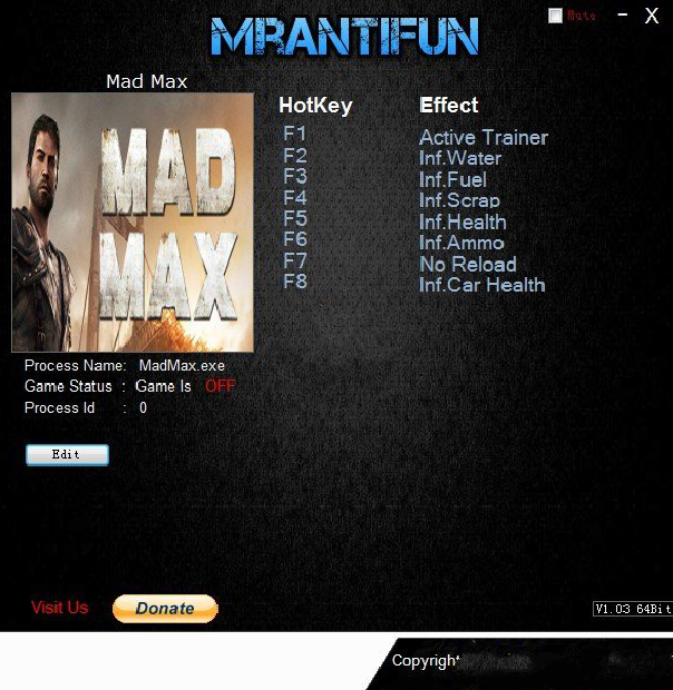 Mad Max�޸���v1.0.3.1 �����޸İ�