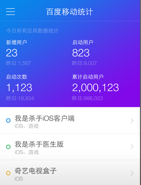 �ٶ��ƶ�ͳ��app