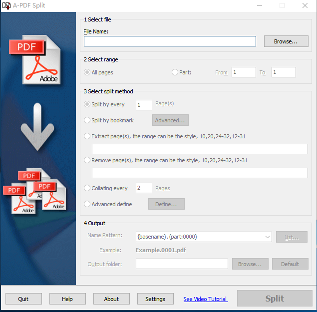 A-PDF Split(PDF�ָ��)