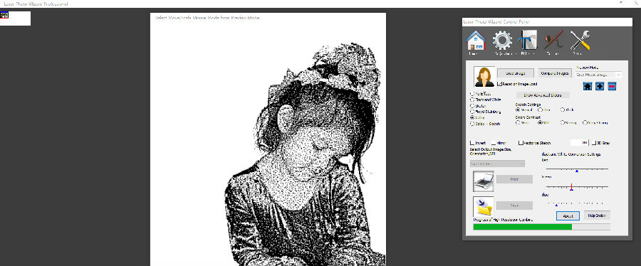 Laser Photo Wizard por图像雕刻软件 Laser Photo Wizard por图像雕刻软件