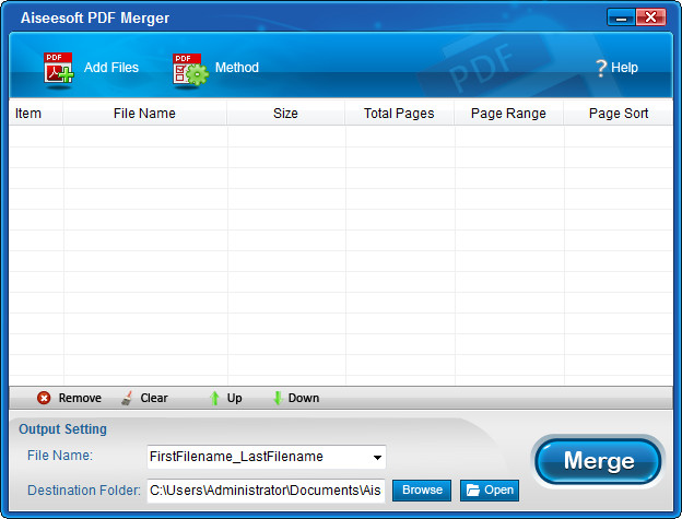 Aiseesoft PDF Merger(PDF�ϲ�����)