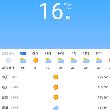清新天气预报 清新天气预报