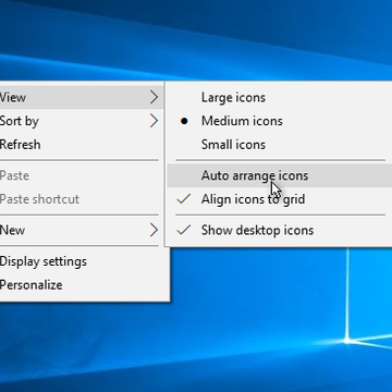 How to turn off the auto arrange option