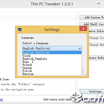 This PC Tweaker(�Զ���ϵͳ�ļ���)