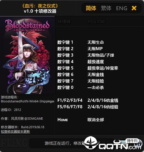 血污夜之仪式十项修改器 血污夜之仪式十项修改器