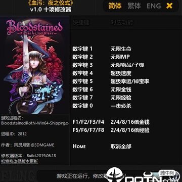 血污夜之仪式十项修改器 血污夜之仪式十项修改器