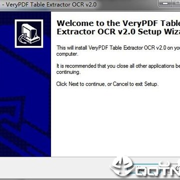 VeryPDF Table Extractor OCR