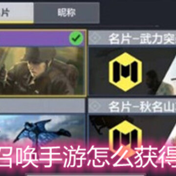 使命召唤手游怎么获得名片 名片获取途径详解 使命召唤手游怎么获得名片 名片获取途径详解