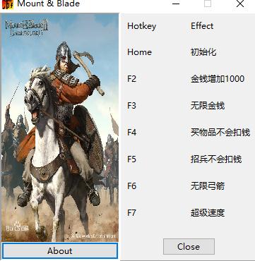 骑马与砍杀2领主六项修改器 骑马与砍杀2领主六项修改器