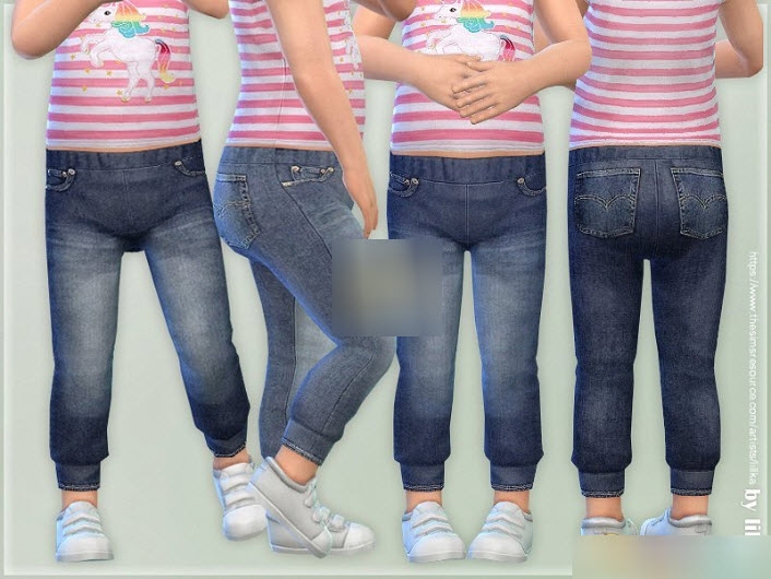 模拟人生4女童舒适牛仔裤MODv2020 最新版