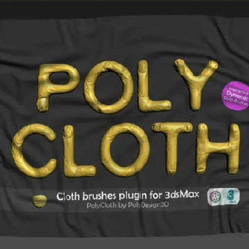3dsmax�������ϱ�ˢ���PolyCloth ClothBrush