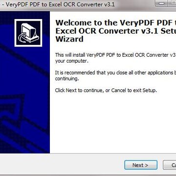 VeryPDF PDF to Excel OCR Converter