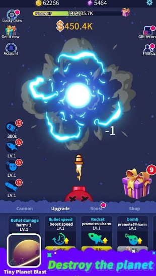 С���Ǳ�ը(Tiny Planet Blast)