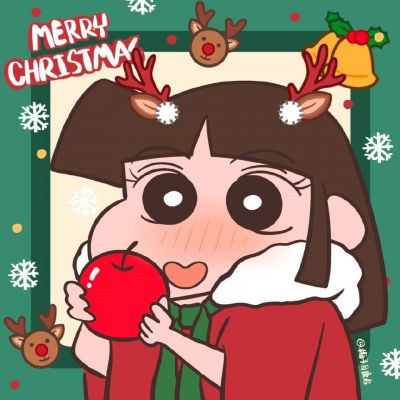 2021圣诞情侣头像蜡笔小新 如果圣诞老人能把你送来那真的是太好了