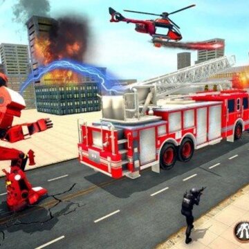 Ӧ������������Emergency FireFighter Robot 3D